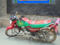 Moto décorée