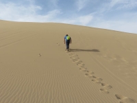 marche dans le desert en Iran