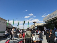 marché  dans les rues d'ispahan