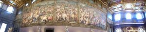 Peintures de batailles au palais Vecchio